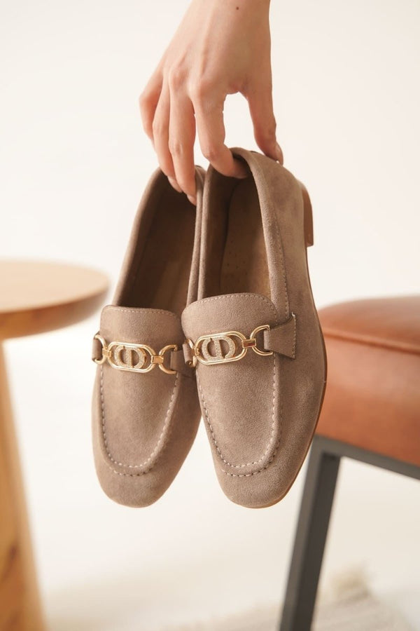 Scarpax Hera Kadın Süet Vizon Günlük Ayakkabı