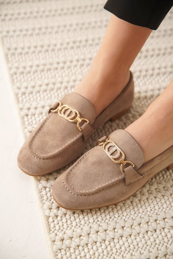 Scarpax Hera Kadın Süet Vizon Günlük Ayakkabı