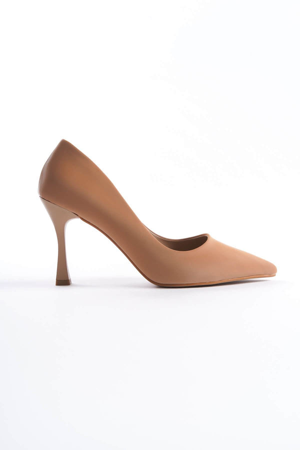 Scarpax Jessica Kadın Nude Saten Stiletto - SCARPAX