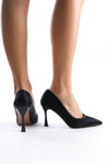 Scarpax Jessica Kadın Siyah Saten Stiletto