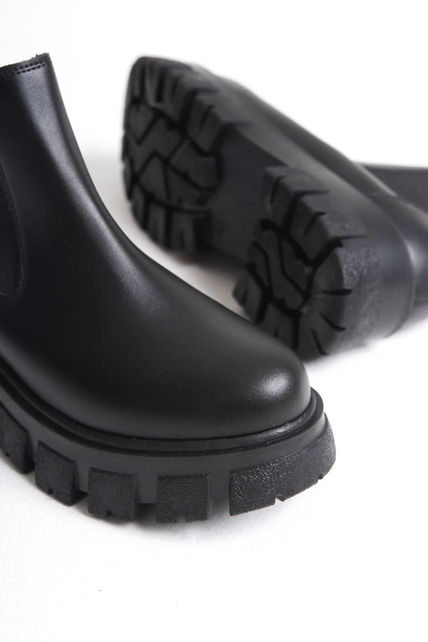 Scarpax Julia Kadın Siyah Günlük Lastikli Bot