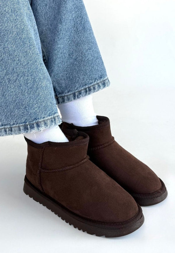 Scarpax Elsa Kahverengi Süet Bot