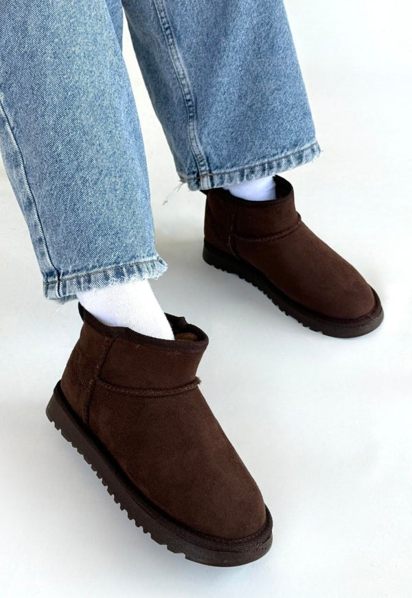 Scarpax Elsa Kahverengi Süet Bot