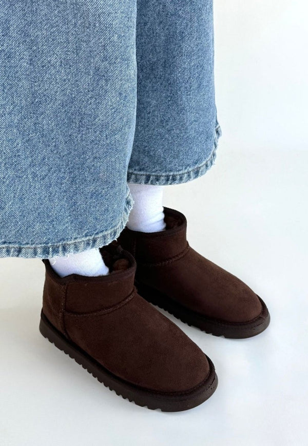 Scarpax Elsa Kahverengi Süet Bot