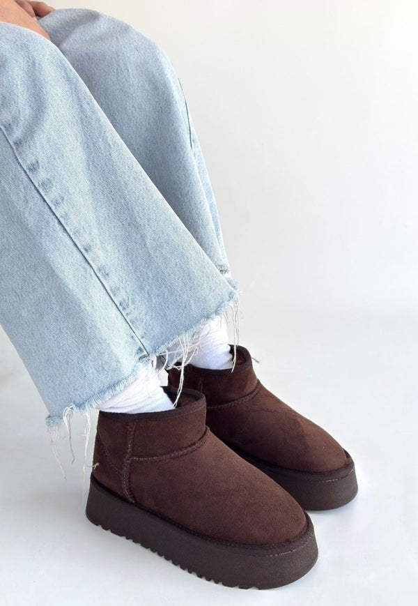 Scarpax Linne Kahverengi Süet Bot