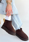 Scarpax Linne Kahverengi Süet Bot