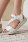 Scarpax Kanze Beyaz Kadın Sandalet