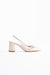 Scarpax Keira Bej Cilt Kadın Topuklu Ayakkabı