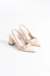 Scarpax Keira Bej Rugan Kadın Topuklu Ayakkabı