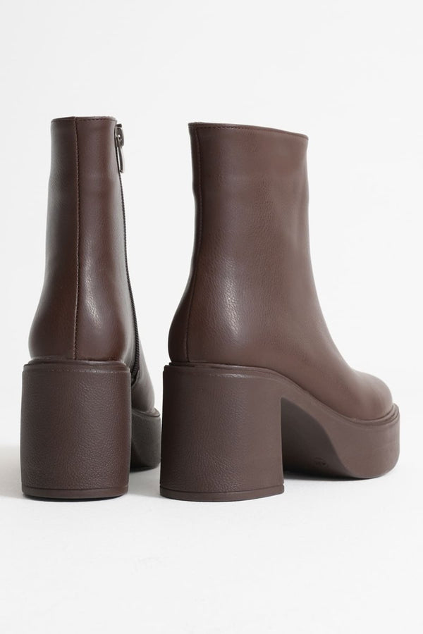 Scarpax Keti Kadın Acı Kahve Topuklu Bot