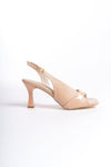 Scarpax Klein Kadın Nude Rugan Detaylı Topuklu Sandalet