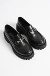 Scarpax Lara Toka Detaylı Siyah Günlük Loafer Ayakkabı