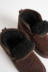 Scarpax Loana Kadın Kürklü Acı Kahve Kışlık Kalın Tabanlı Bot