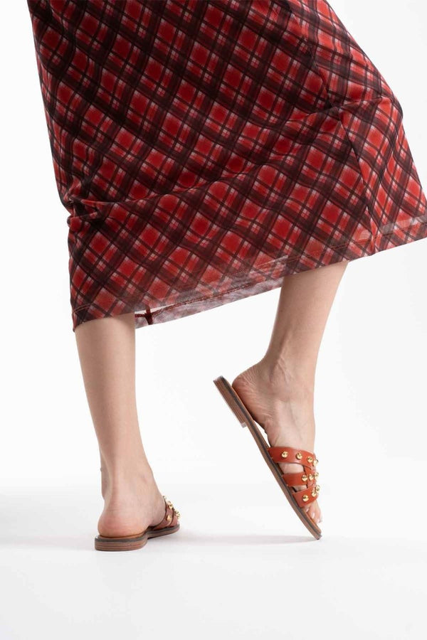 Scarpax Loose Kiremit Hakiki Deri Terlik