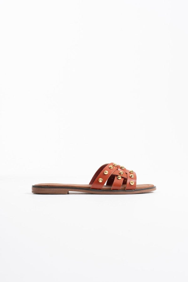 Scarpax Loose Kiremit Hakiki Deri Terlik