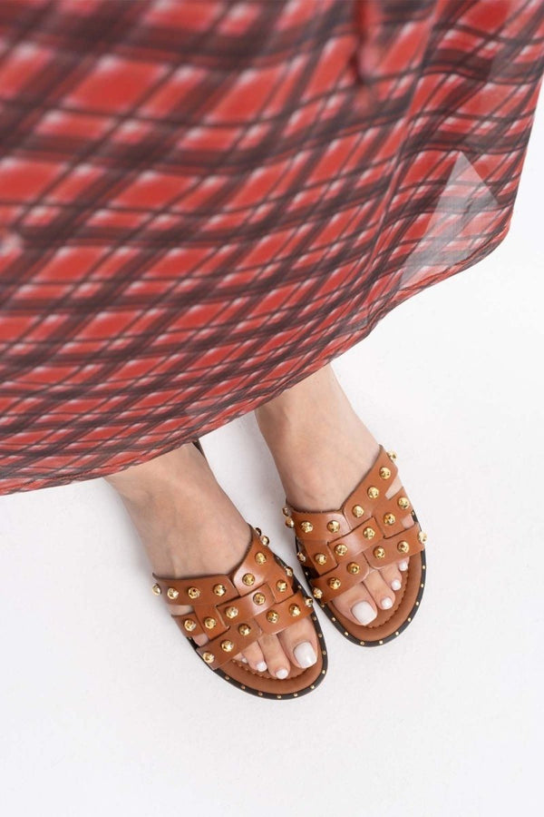 Scarpax Loose Taba Hakiki Deri Terlik