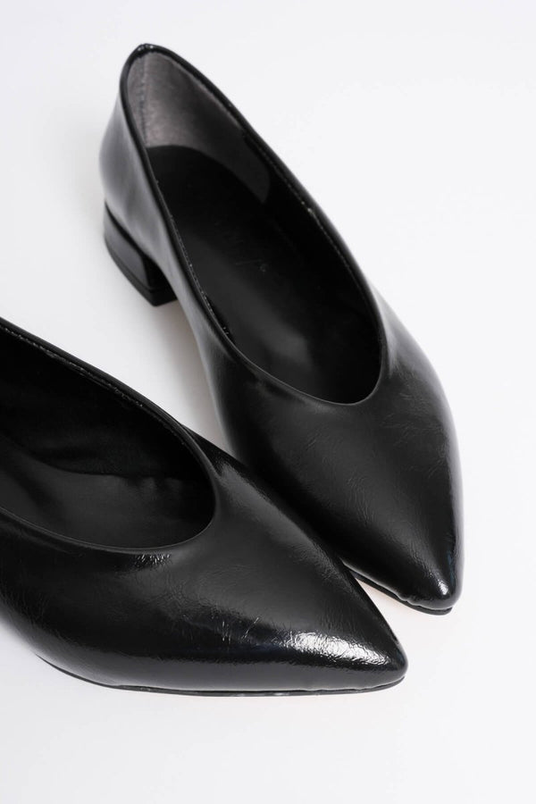 Scarpax Louise Kadın Siyah Günlük Kısa Topuklu Ayakkabı