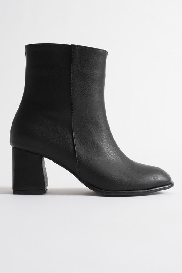 Scarpax Lucinda Kadın Kışlık Siyah Kalın Topuklu Bot