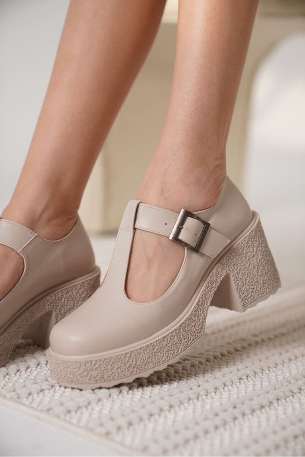 Scarpax Mathilda Kadın Bej Günlük Ayakkabı