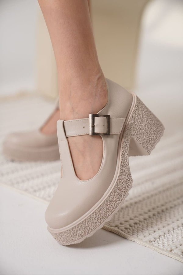 Scarpax Mathilda Kadın Bej Günlük Ayakkabı