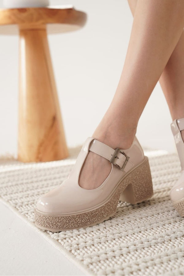 Scarpax Mathilda Kadın Bej Rugan Günlük Ayakkabı