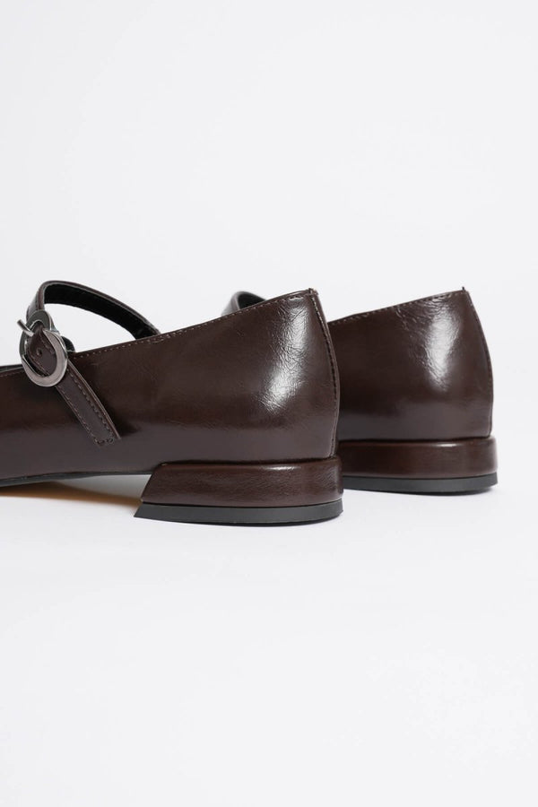 Scarpax Meredith Kadın Acı Kahve Günlük Kısa Topuklu Ayakkabı