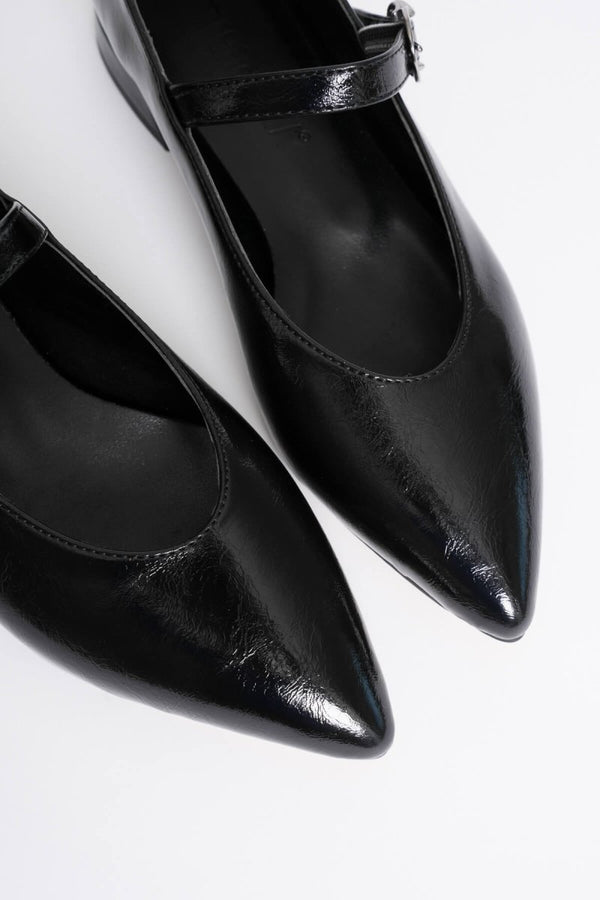 Scarpax Meredith Kadın Siyah Günlük Kısa Topuklu Ayakkabı