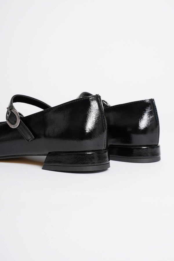 Scarpax Meredith Kadın Siyah Günlük Kısa Topuklu Ayakkabı