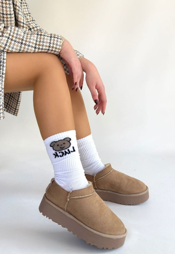 Scarpax Mitay Bej Süet Bot