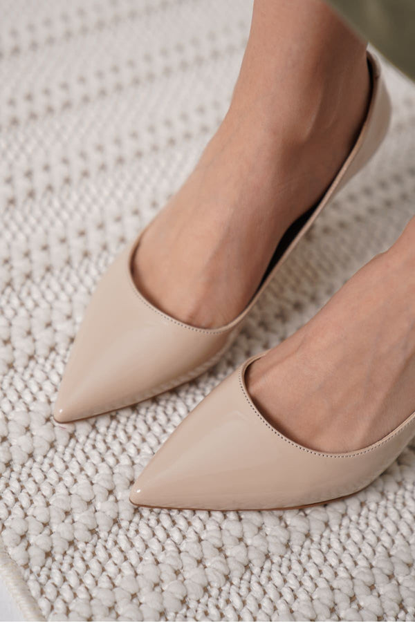 Scarpax Monica Nude Rugan Kadın Stiletto - SCARPAX