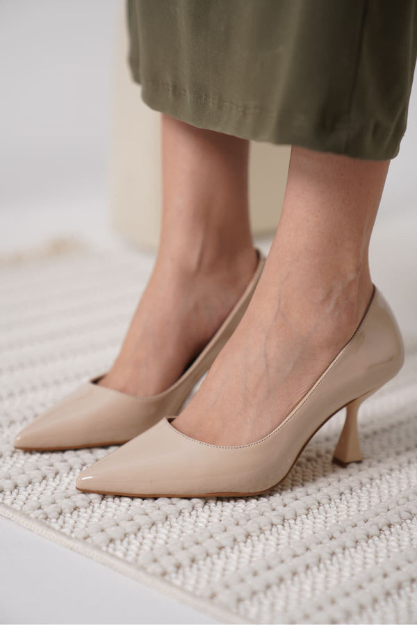 Scarpax Monica Nude Rugan Kadın Stiletto - SCARPAX