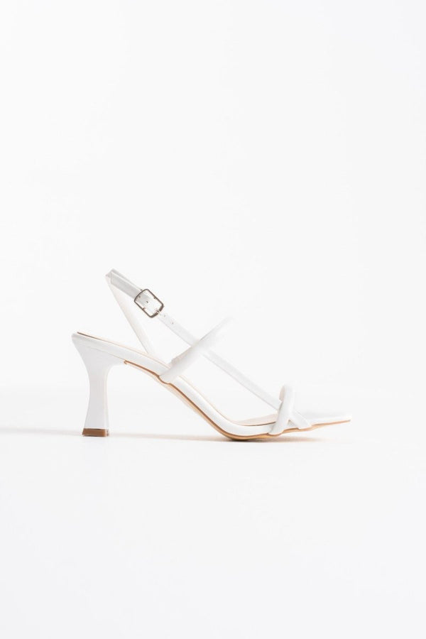 Scarpax Monya Kadın Beyaz Topuklu Sandalet