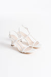 Scarpax Monya Kadın Beyaz Topuklu Sandalet