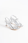 Scarpax Monya Kadın Gümüş Topuklu Sandalet