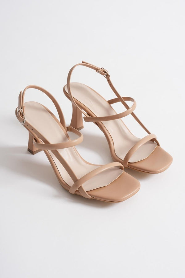 Scarpax Monya Kadın Nude Topuklu Sandalet