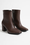 Scarpax Muso Kadın Acı Kahve Topuklu Bot