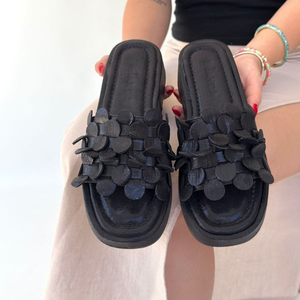 Scarpax Norx Siyah Cilt Terlik