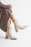 Scarpax Ornela Kadın Bej Topuklu Bot