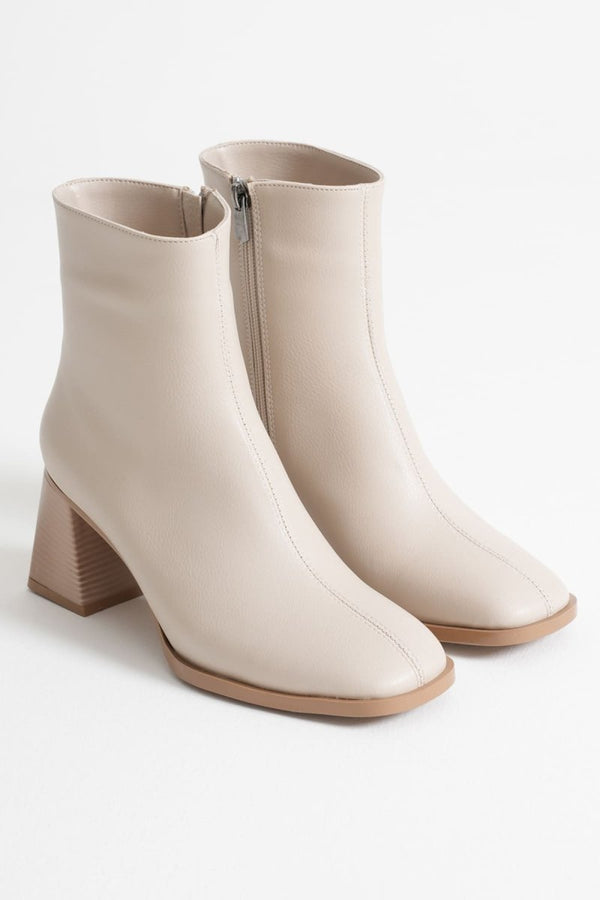 Scarpax Ornela Kadın Bej Topuklu Bot