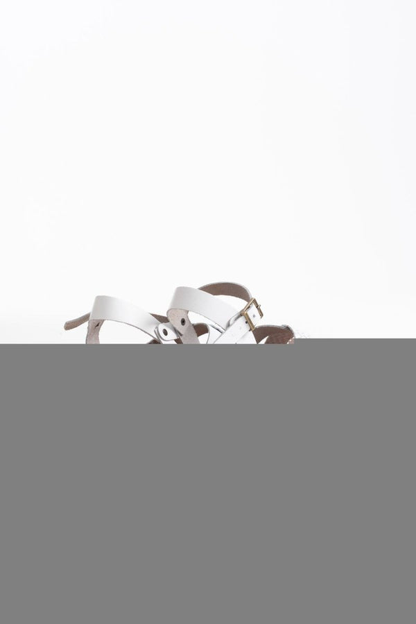 Scarpax Orwell Beyaz Hakiki Deri Sandalet
