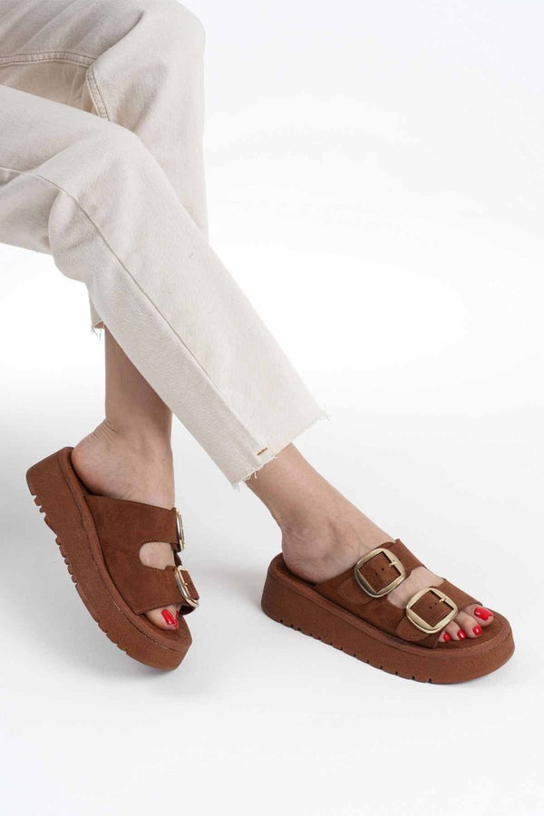 Scarpax Place Taba Cilt Terlik