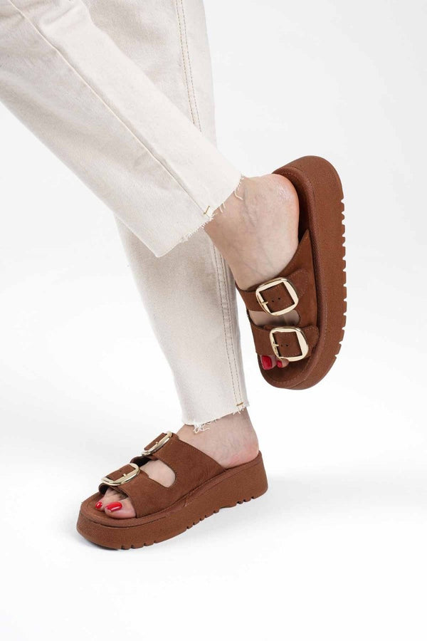 Scarpax Place Taba Cilt Terlik