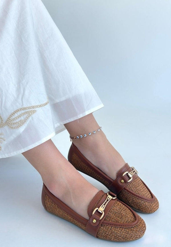 Scarpax Rain Taba Cilt Babet Ayakkabı