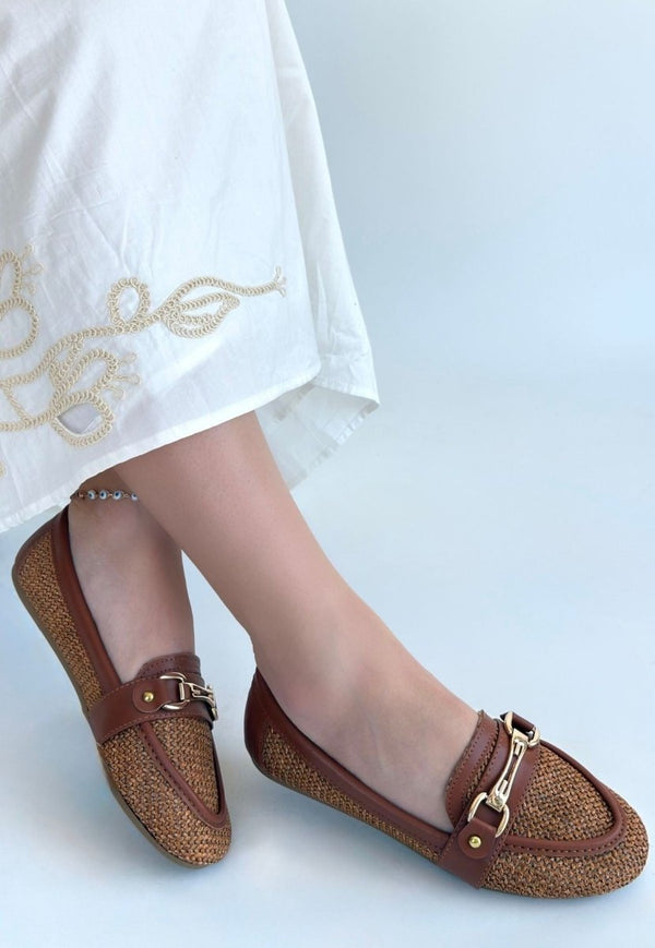 Scarpax Rain Taba Cilt Babet Ayakkabı