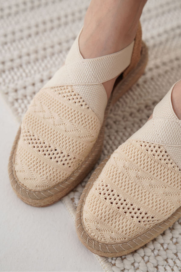 Scarpax Rosa Kadın Bej Espadril Ayakkabı - SCARPAX