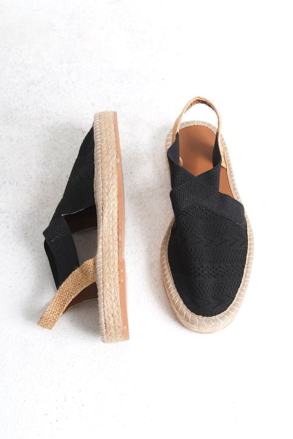 Scarpax Rosa Kadın Siyah Espadril Ayakkabı