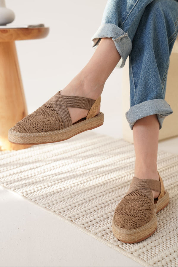 Scarpax Rosa Kadın Vizon Espadril Ayakkabı - SCARPAX