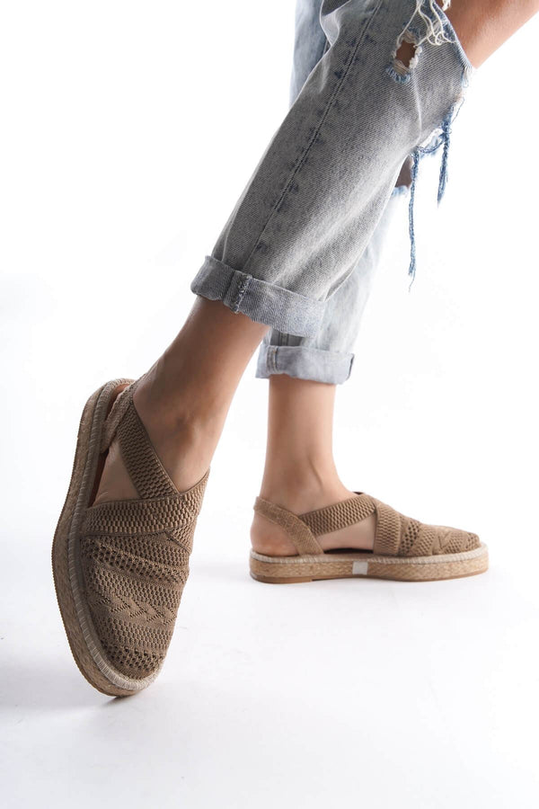 Scarpax Rosa Kadın Vizon Espadril Ayakkabı - SCARPAX
