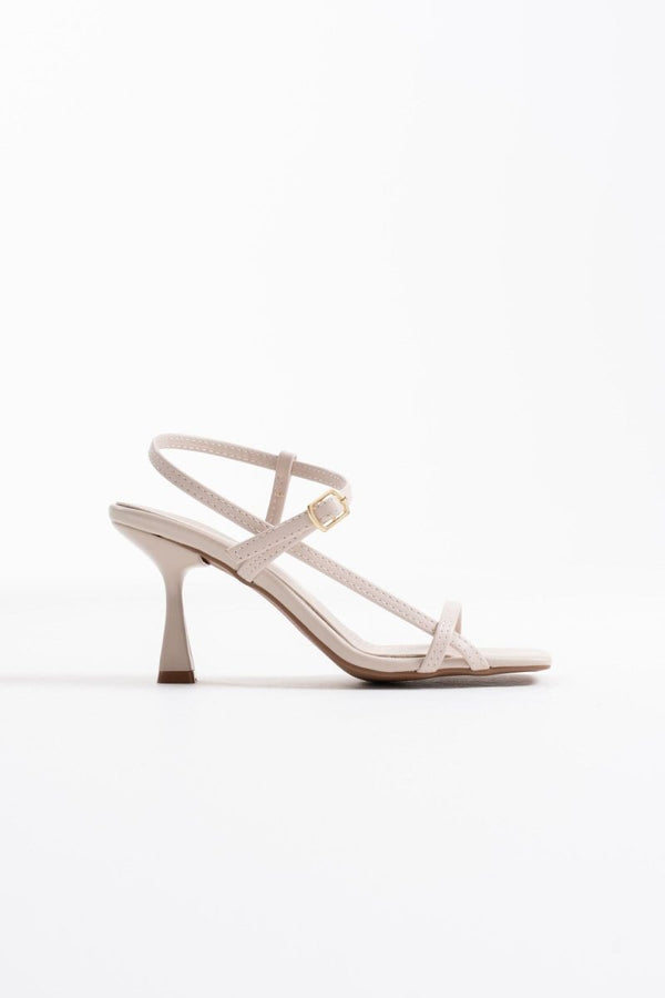 Scarpax Rossie Kadın Bej Topuklu Sandalet