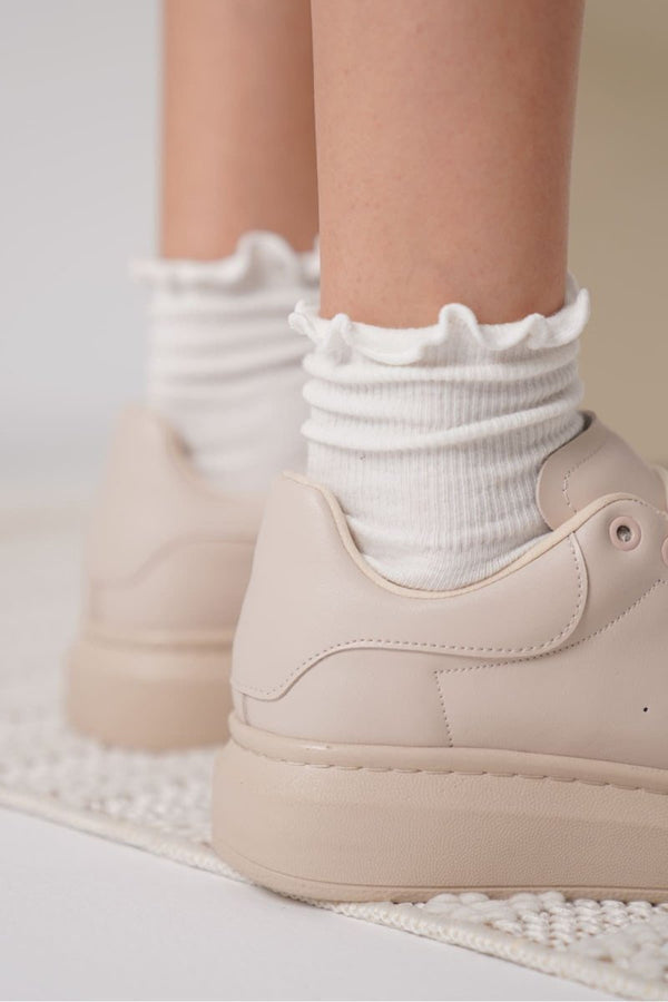 Scarpax Samira Bej Spor Ayakkabı